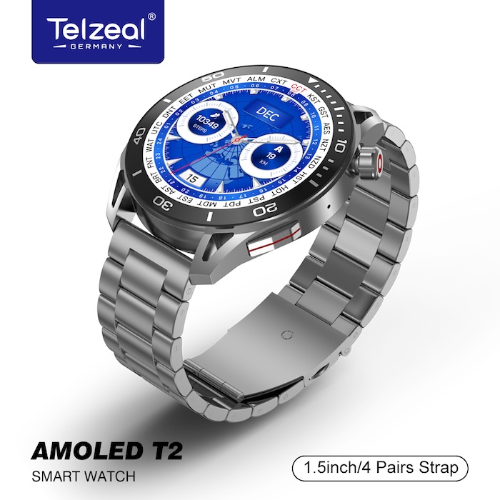 Telzeal Amoled T2 1.5 inch 4 Pairs Strap