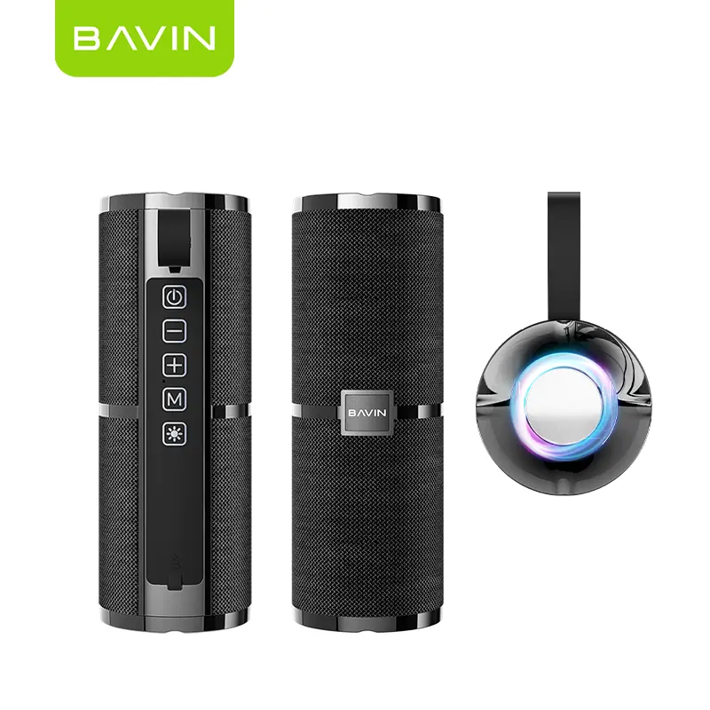 BAVIN TWS Hi Fi Sound Super Bass Portable Wireless Outdoor Home Power Bank Stereo Music Box Portable Bluetooth Speaker BM-06